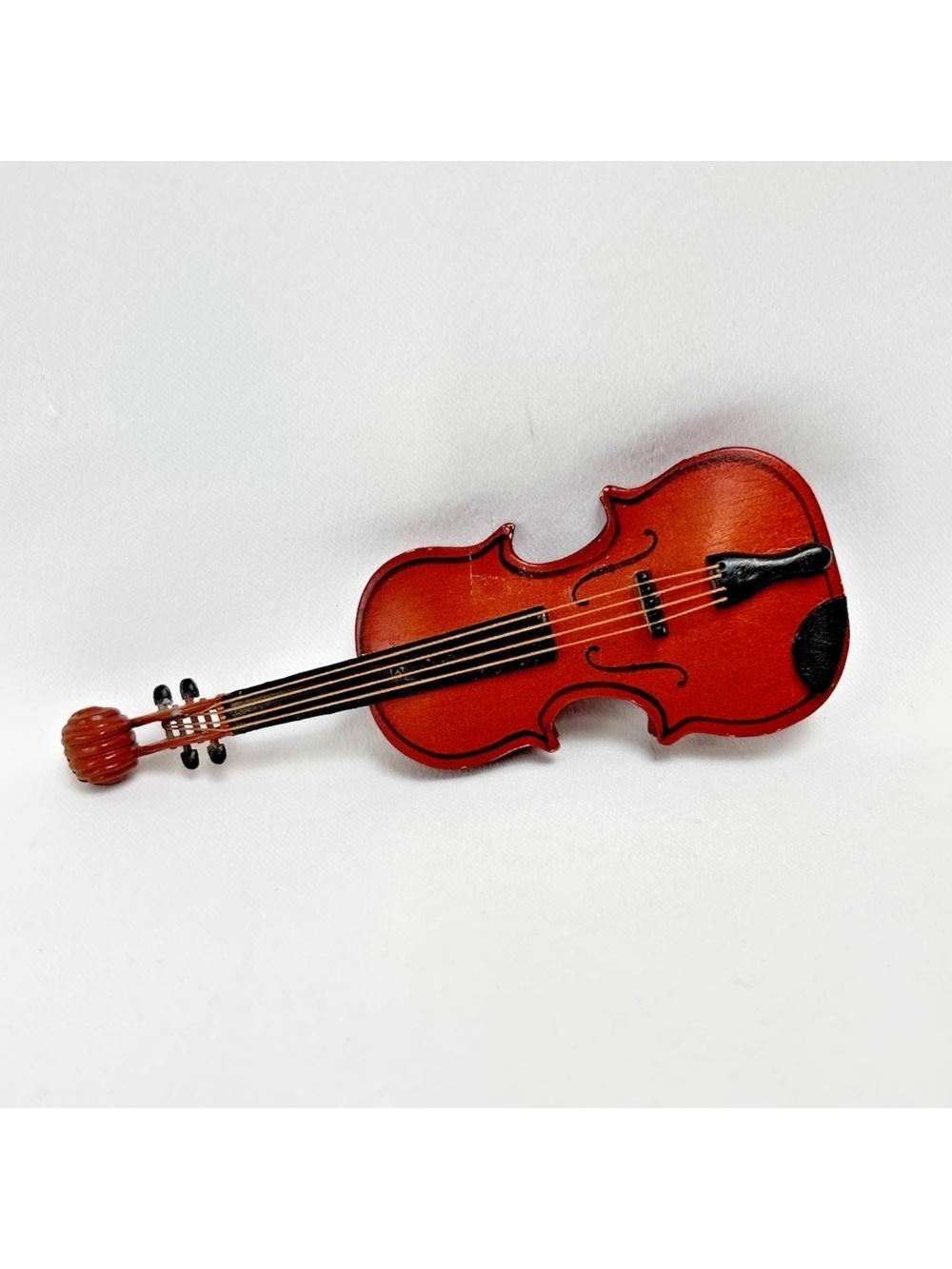 Vintage Miniature Violin Musical Collectible Doll House 4 7/8"